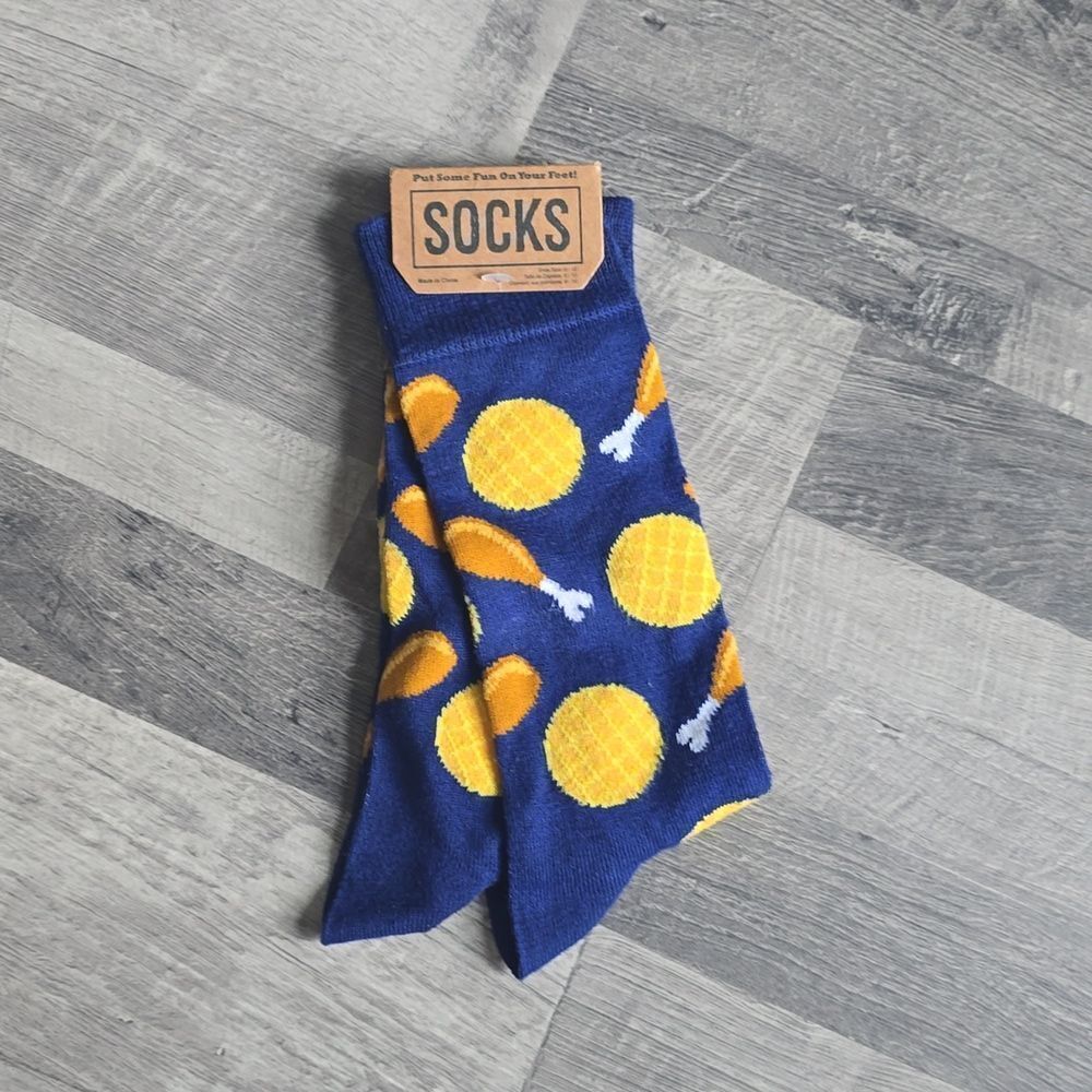 NWT, Kohl's • Men's Chicken and Waffle Socks, ONE SIZE